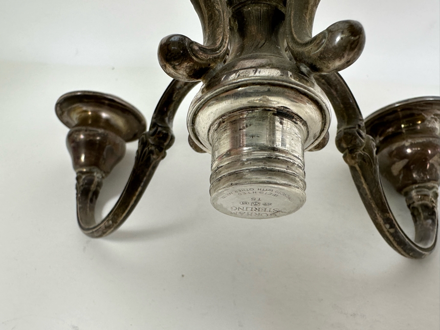 Pair Of Stunning Gorham Chantilly Weighted Sterling Silver Candelabras Doheny Estate 750 9W X 13H [Photo 17]