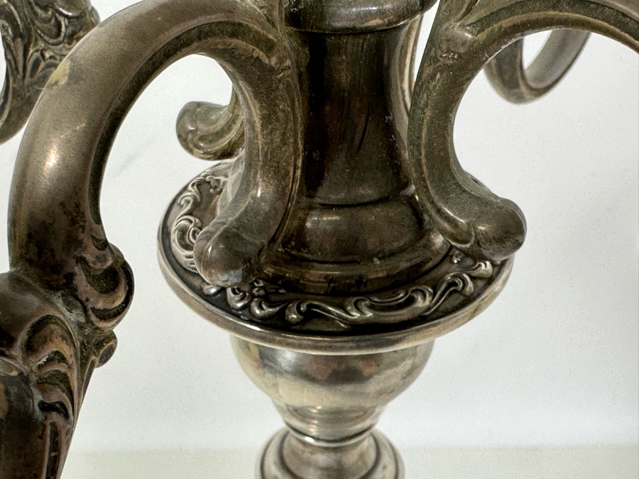 Pair Of Stunning Gorham Chantilly Weighted Sterling Silver Candelabras Doheny Estate 750 9W X 13H [Photo 6]