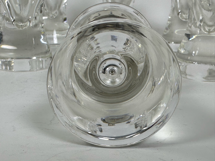 Steuben Glass Salt & Pepper Shakers With Sterling Silver Tops 4.5H - Eight Pairs / 16 Shakers Total Doheny Estate [Photo 16]