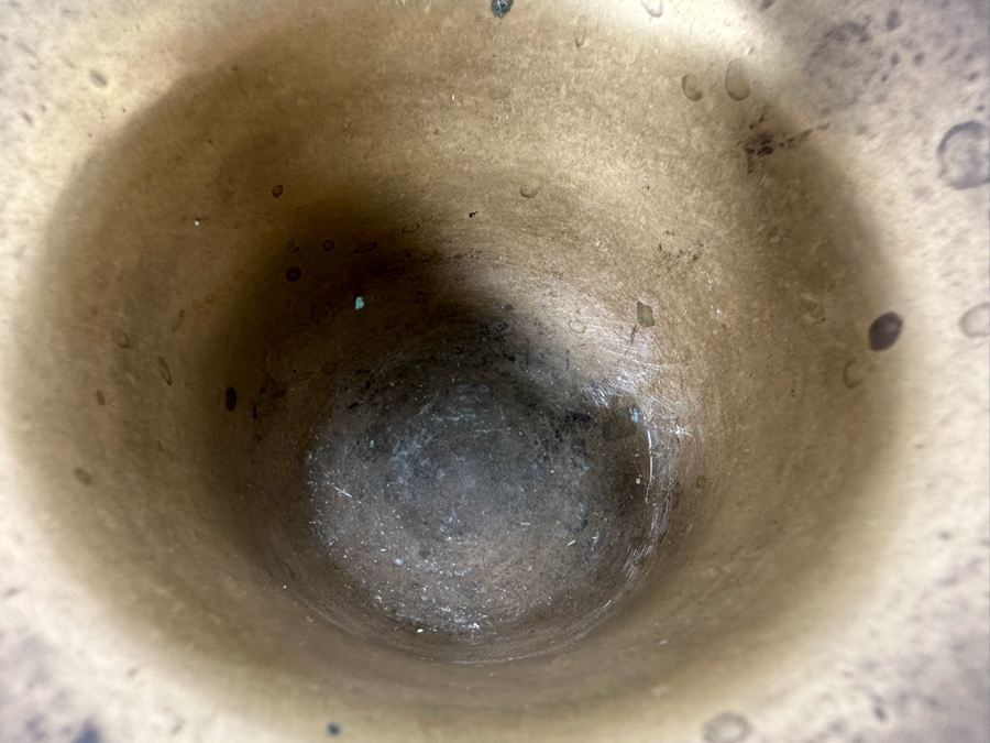 Antique Brass Mortar 4W X 3H Doheny Estate [Photo 6]