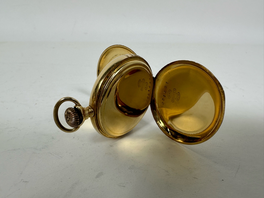 14K Gold Antique Elgin Pocket Watch Ser # 169130 Not Running Possible Main Spring 15 Jewels - See Photos 32.7g [Photo 16]