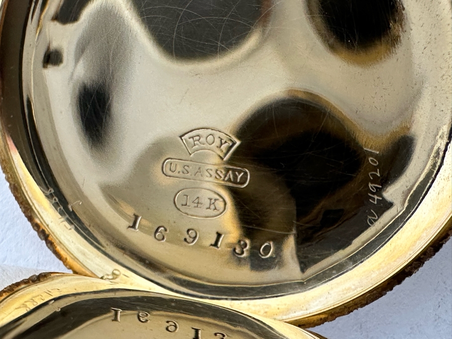 14K Gold Antique Elgin Pocket Watch Ser # 169130 Not Running Possible Main Spring 15 Jewels - See Photos 32.7g [Photo 8]