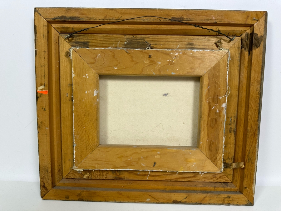 Original Bald Eagle In Flight Oil Painting On Canvas Signed 1979 G. Jensen 10 X 8 Framed 15.5 X 13.5 [Photo 7]