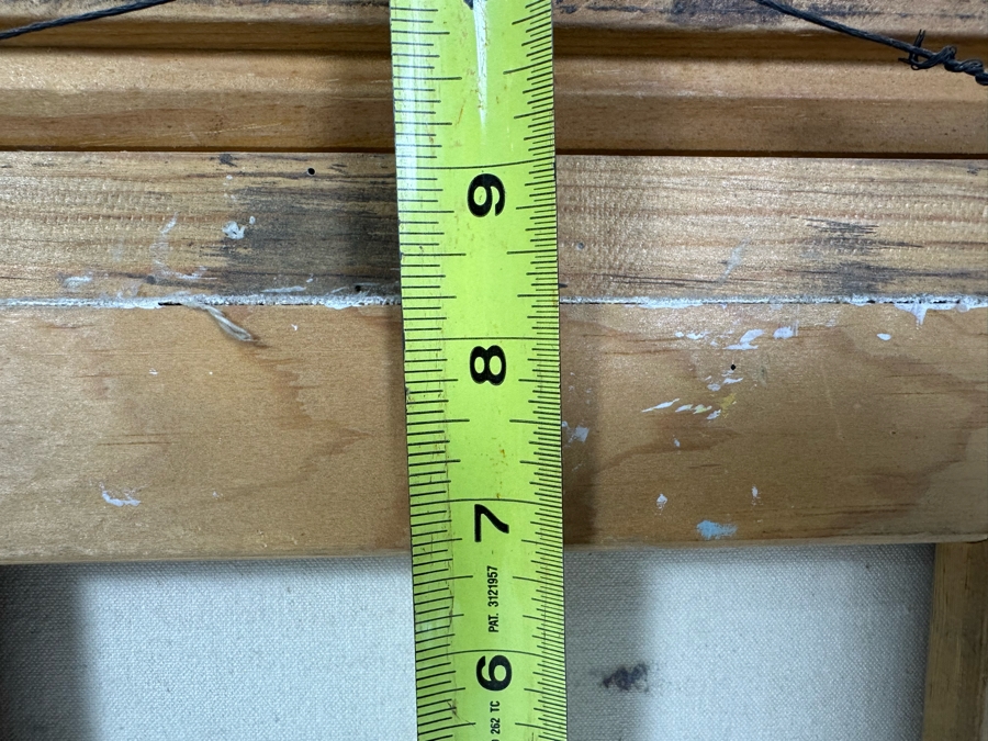 Original Bald Eagle In Flight Oil Painting On Canvas Signed 1979 G. Jensen 10 X 8 Framed 15.5 X 13.5 [Photo 9]