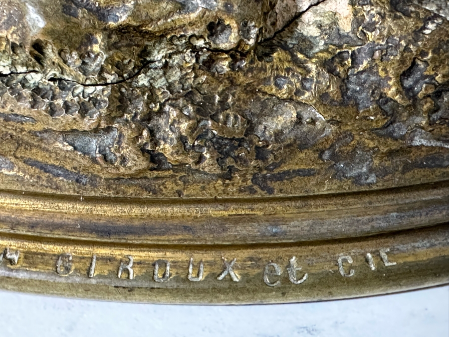 Antique Alphonse Giroux Et Cie Gilt Bronze Bud Vase Featuring Duck And Snail, French 5W X 3D X 3H Doheny Estate [Photo 11]