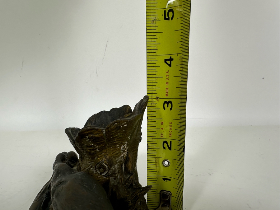 Antique Alphonse Giroux Et Cie Gilt Bronze Bud Vase Featuring Duck And Snail, French 5W X 3D X 3H Doheny Estate [Photo 15]