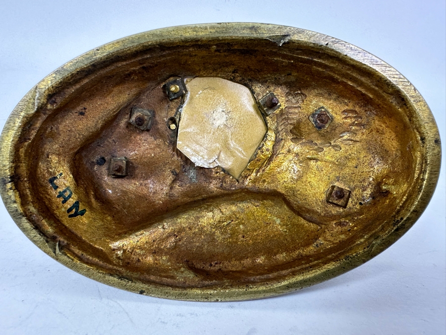 Antique Alphonse Giroux Et Cie Gilt Bronze Bud Vase Featuring Duck And Snail, French 5W X 3D X 3H Doheny Estate [Photo 13]