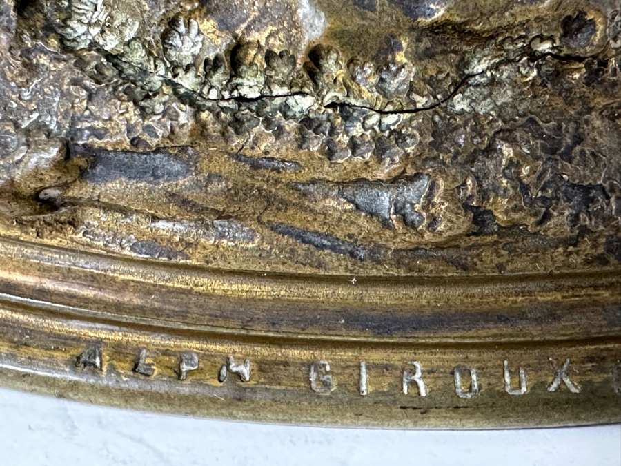 Antique Alphonse Giroux Et Cie Gilt Bronze Bud Vase Featuring Duck And Snail, French 5W X 3D X 3H Doheny Estate [Photo 12]