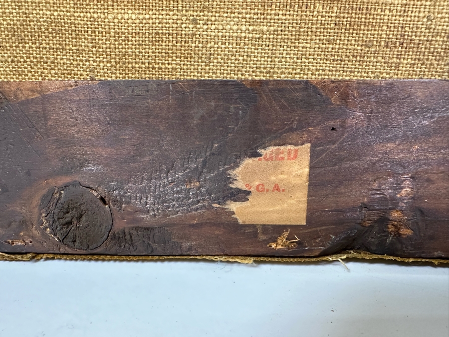 Antique Chinese Qing Dynasty Chinese Export Paintings Of Interiors Oil Painted On Canvas 25.5 X 20.5 Doheny Estate [Photo 30]