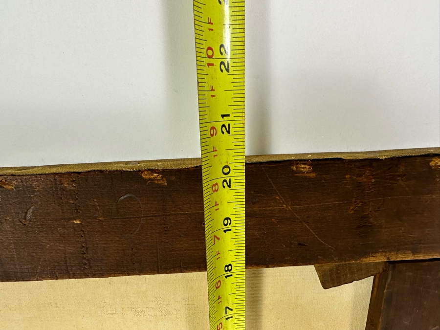 Antique Chinese Qing Dynasty Chinese Export Paintings Of Interiors Oil Painted On Canvas 25.5 X 20.5 Doheny Estate [Photo 30]