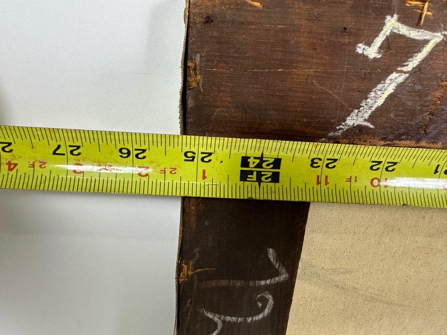 Antique Chinese Qing Dynasty Chinese Export Paintings Of Interiors Oil Painted On Canvas 25.5 X 20.5 Doheny Estate [Photo 29]