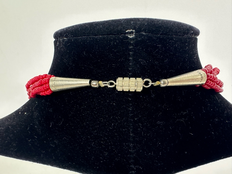 Multi-Strand 18' Beaded Necklace With Sterling Silver Clasps [Photo 4]