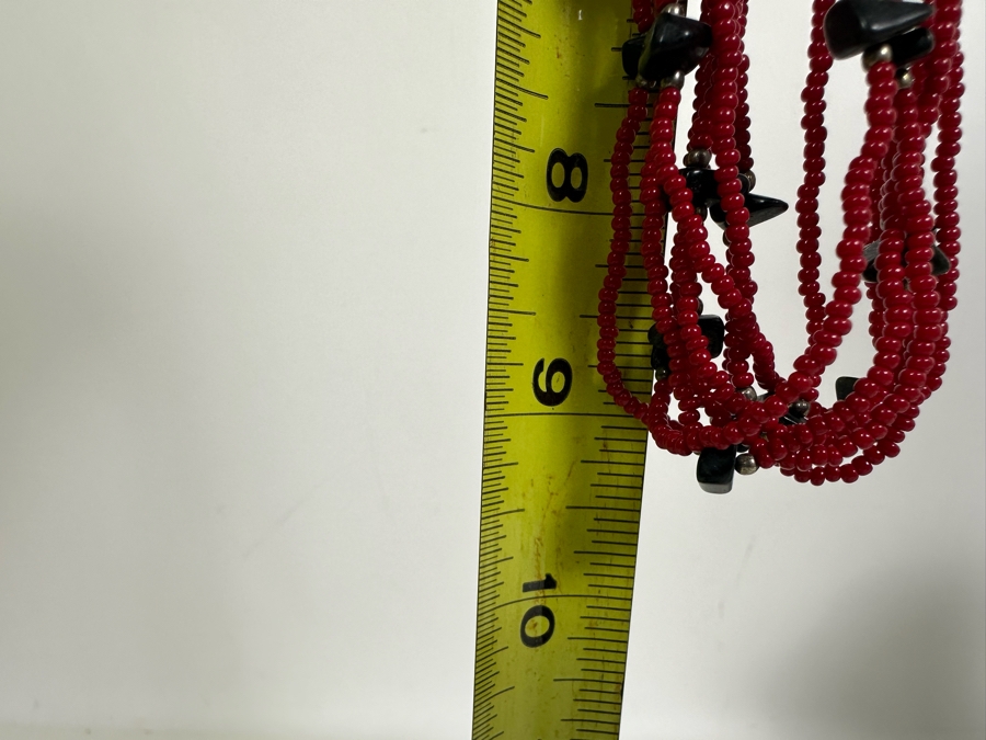 Multi-Strand 18' Beaded Necklace With Sterling Silver Clasps [Photo 5]