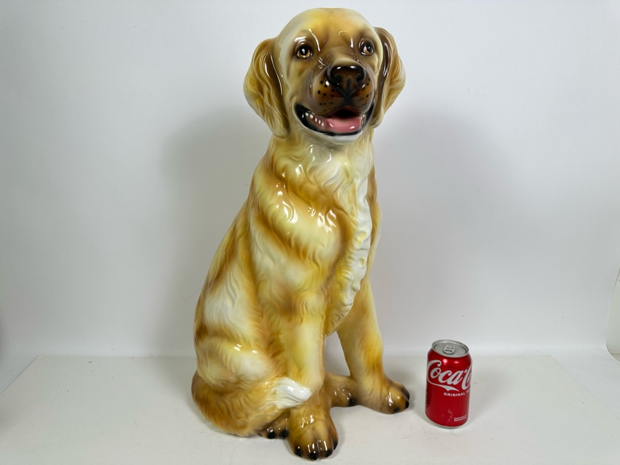 Large Ceramic Dog Made In Italy 23H [Photo 2]