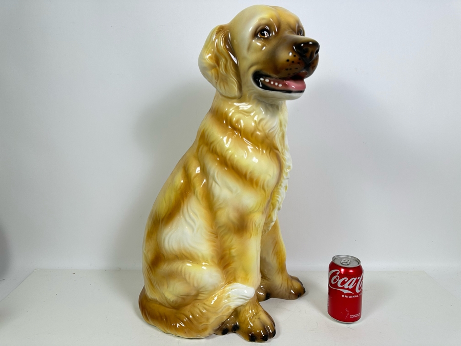 Large Ceramic Dog Made In Italy 23H [Photo 3]