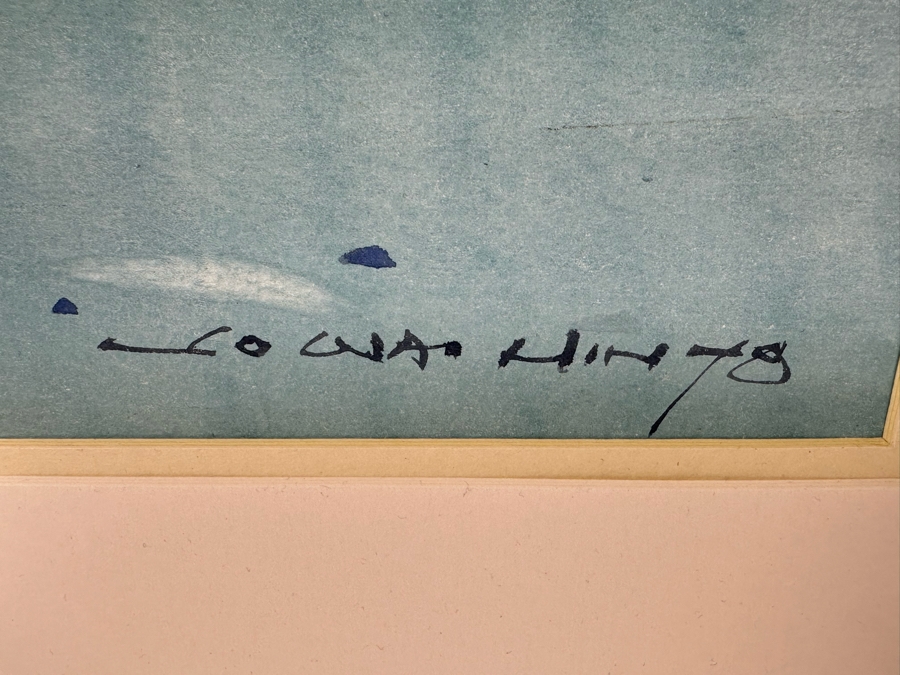 Law Wai Hin (B. 1939, China/Canda) Original Signed Watercolor Painting 29.5 X 21.5 Framed 37 X 29 [Photo 10]