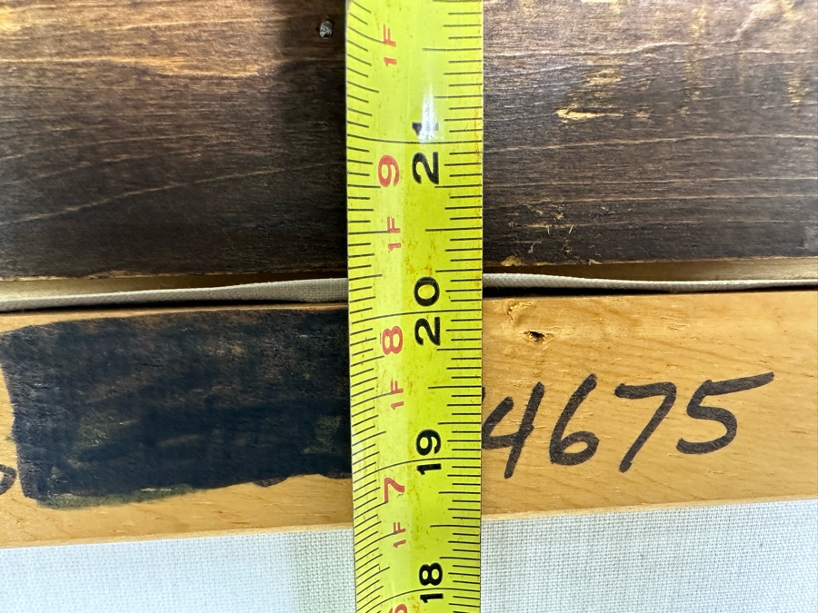 Lugano Candi (B. 1948, Italy/Argentia) Original Impressionist Painting On Canvas Titled 'By The Bridge' Signed Candi 24 X 20 Framed 32.5 X 29 [Photo 14]