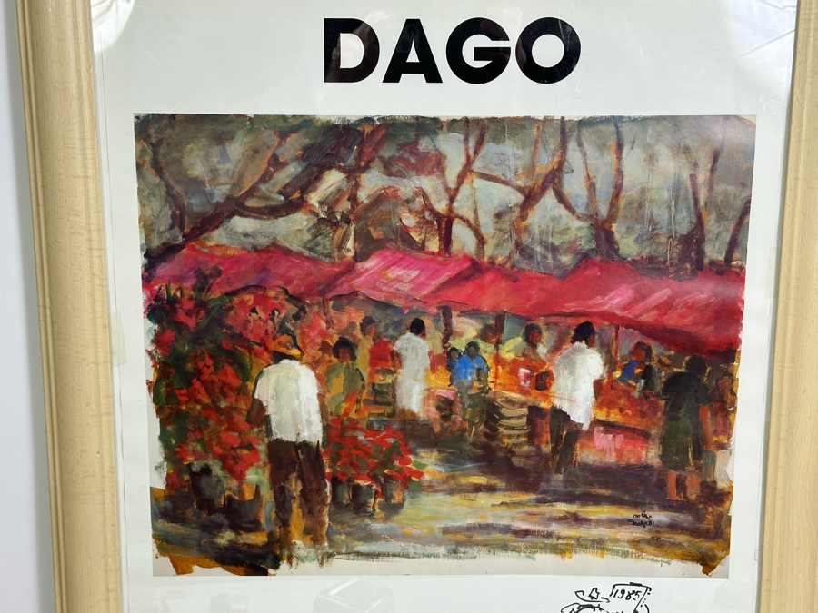 Robert Dago (1926-2016) Hand Signed Artist Poster 20 X 28 [Photo 2]