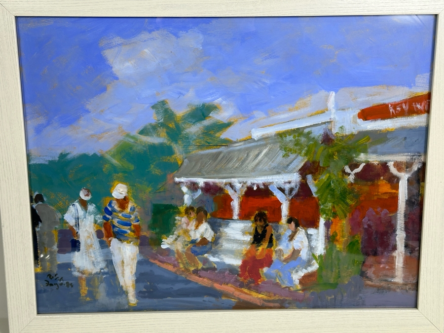 Robert Dago (1926-2016) Original Painting 25 X 19 Framed 29 X 23 [Photo 4]