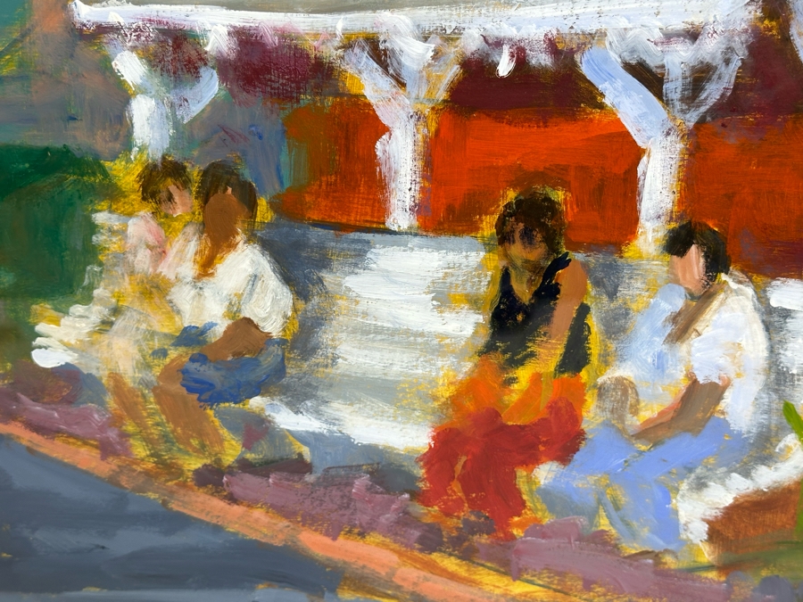 Robert Dago (1926-2016) Original Painting 25 X 19 Framed 29 X 23 [Photo 7]