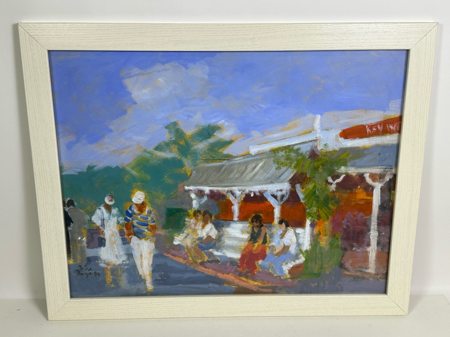 Robert Dago (1926-2016) Original Painting 25 X 19 Framed 29 X 23 [Photo 3]