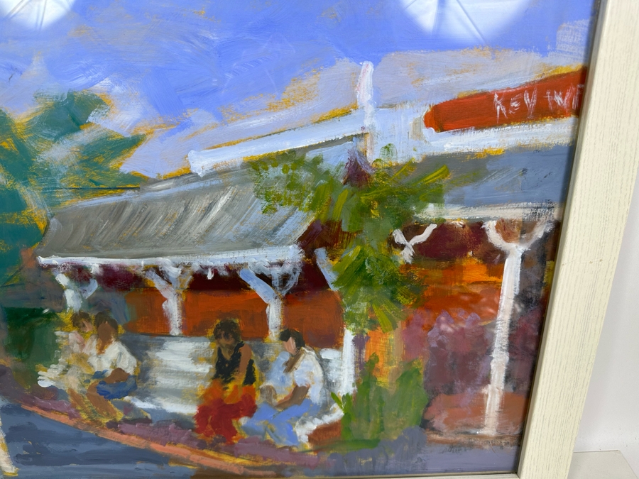 Robert Dago (1926-2016) Original Painting 25 X 19 Framed 29 X 23 [Photo 9]