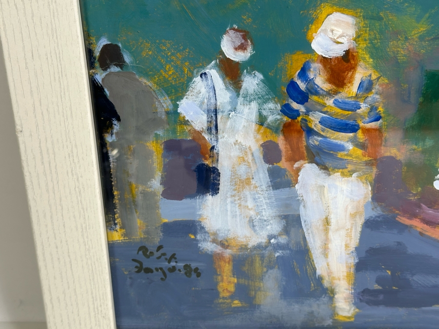 Robert Dago (1926-2016) Original Painting 25 X 19 Framed 29 X 23 [Photo 5]