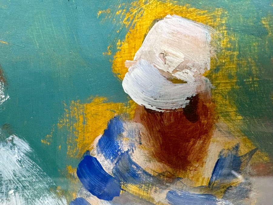 Robert Dago (1926-2016) Original Painting 25 X 19 Framed 29 X 23 [Photo 12]