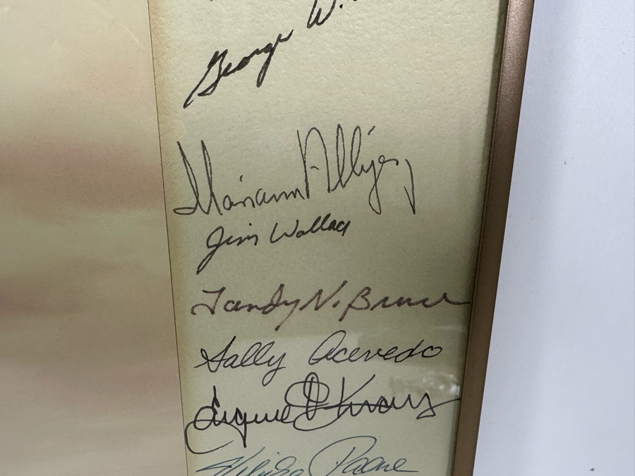 Signed NASA Space Shuttle Photograph Signed By NASA Employees 20.5 X 16.5 [Photo 7]