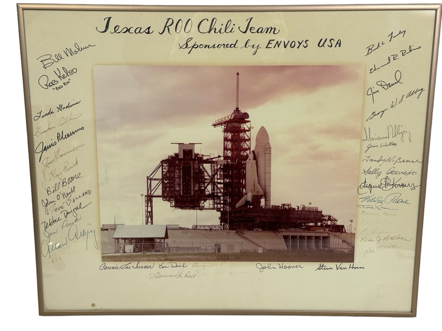 Signed NASA Space Shuttle Photograph Signed By NASA Employees 20.5 X 16.5 [Photo 1]