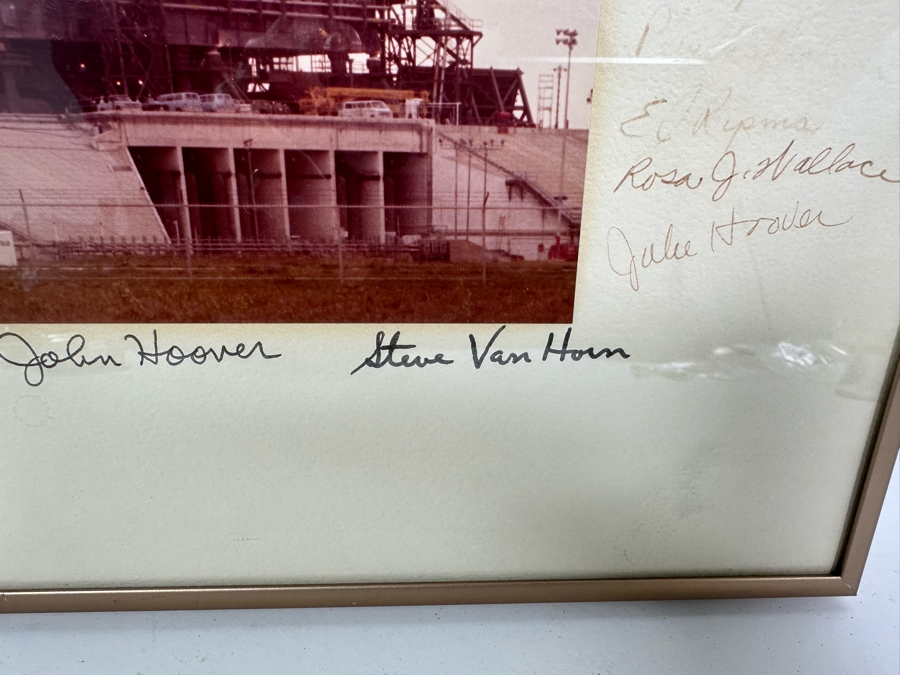 Signed NASA Space Shuttle Photograph Signed By NASA Employees 20.5 X 16.5 [Photo 5]