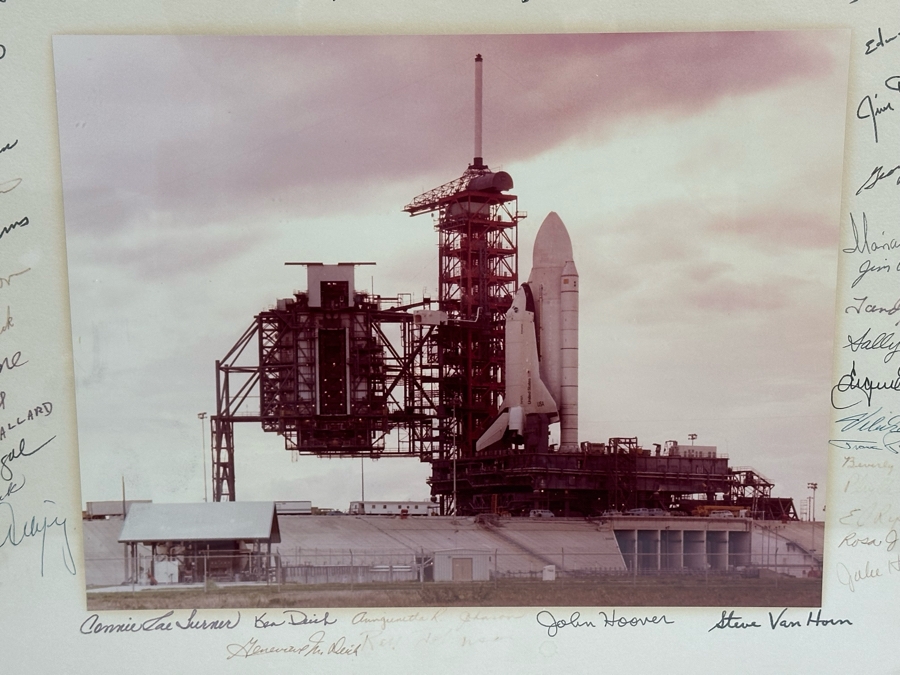 Signed NASA Space Shuttle Photograph Signed By NASA Employees 20.5 X 16.5 [Photo 2]