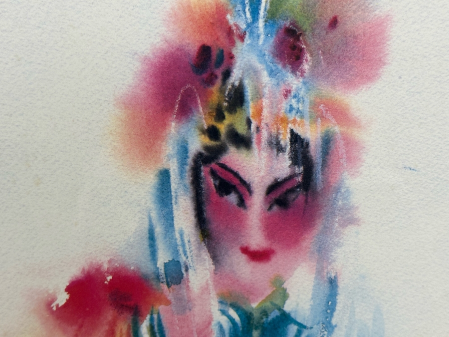 Wang Lan (1922-2003, Taiwan, Province of China) Hand Signed Limited Edition Print Numbered 199 Of 300 18 X 13.5 Framed 28 X 22 [Photo 4]