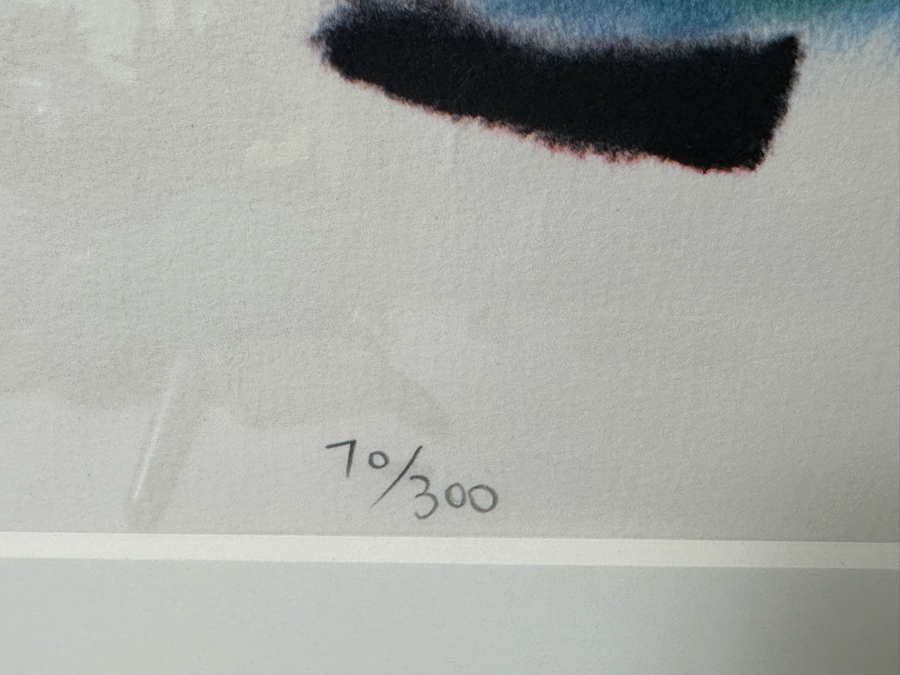 Pair Of Wang Lan (1922-2003, Taiwan, Province of China) Hand Signed Limited Edition Prints Numbered 70 Of 300 And 179 Of 300 13.5 X 19.5 Framed 22 X 28 [Photo 6]