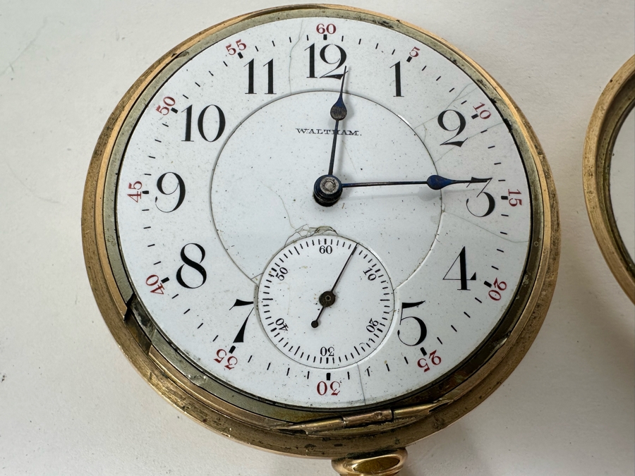Antique Vanguard Waltham Mass Pocket Watch With 21 Ruby Jewels Not Working - Needs Servicing [Photo 9]