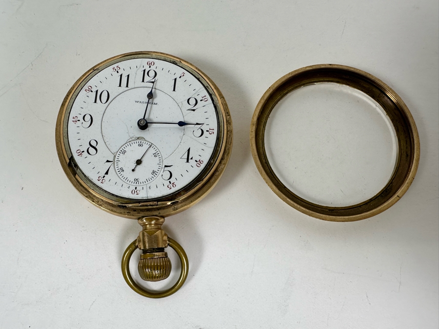 Antique Vanguard Waltham Mass Pocket Watch With 21 Ruby Jewels Not Working - Needs Servicing [Photo 8]