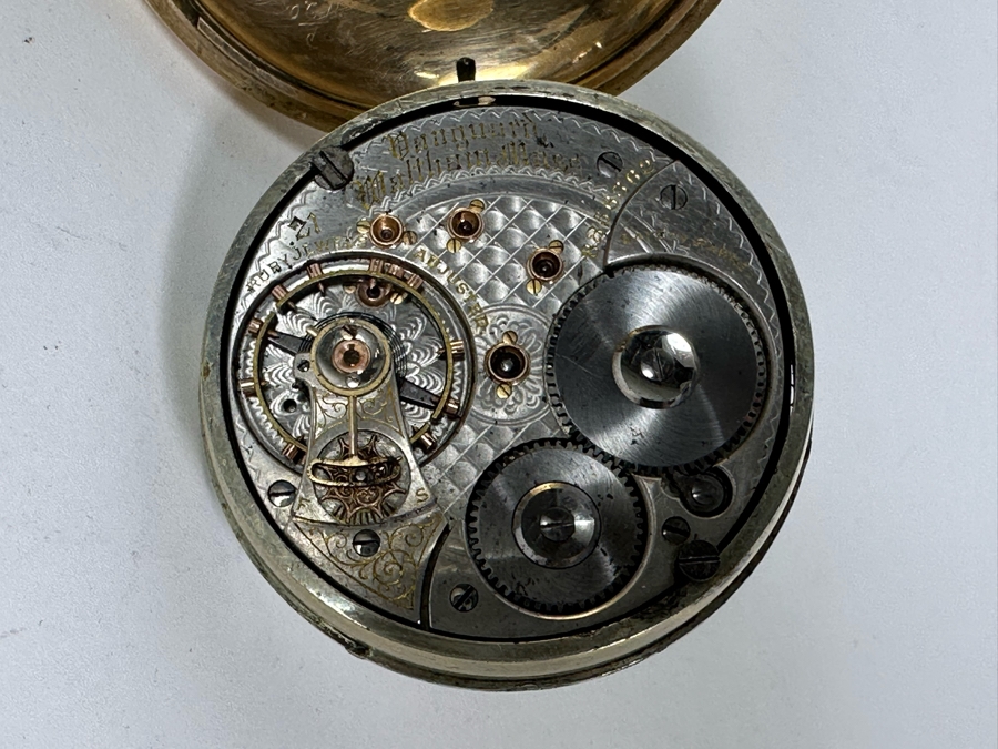 Antique Vanguard Waltham Mass Pocket Watch With 21 Ruby Jewels Not Working - Needs Servicing [Photo 13]