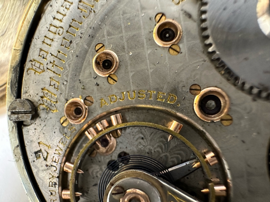 Antique Vanguard Waltham Mass Pocket Watch With 21 Ruby Jewels Not Working - Needs Servicing [Photo 19]