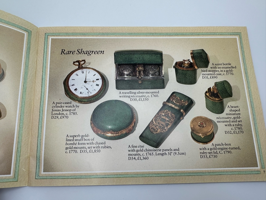 Antique Gold-Mounted Shagreen Etui Of Tapering Form With Gold Openwork Chinoiserie Panels Circa 1765 4'L Sold In 1983 In London Via Halcyon Days Antiques For 4,530 Pounds In Today's Pounds [Photo 23]