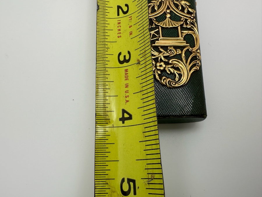 Antique Gold-Mounted Shagreen Etui Of Tapering Form With Gold Openwork Chinoiserie Panels Circa 1765 4'L Sold In 1983 In London Via Halcyon Days Antiques For 4,530 Pounds In Today's Pounds [Photo 22]