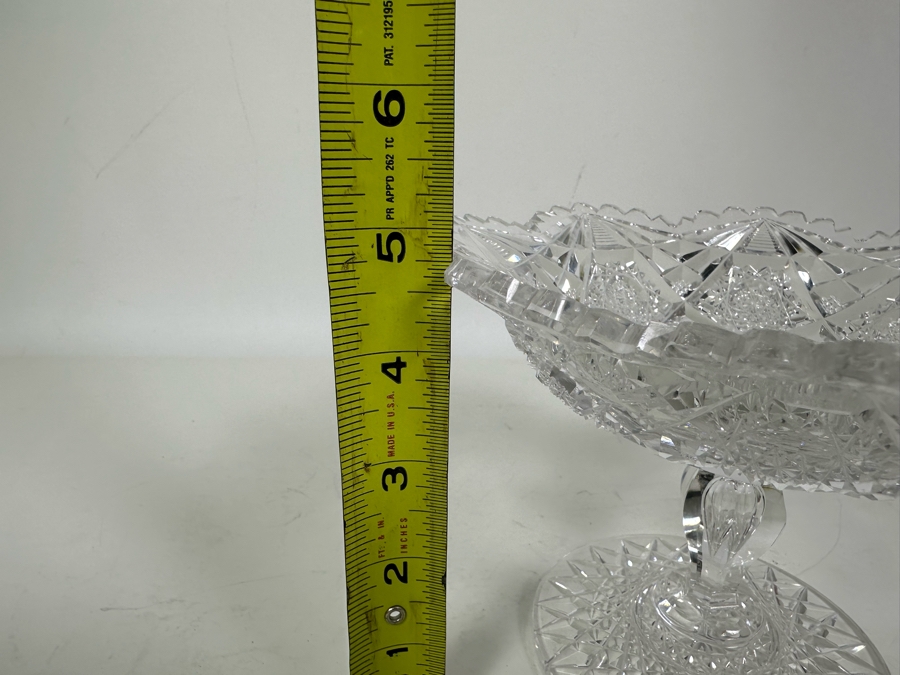 Vintage Cut Crystal Footed Dish 7W X 5H [Photo 13]