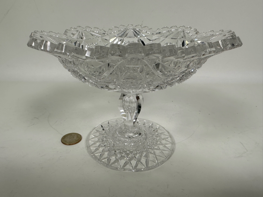 Vintage Cut Crystal Footed Dish 7W X 5H [Photo 3]