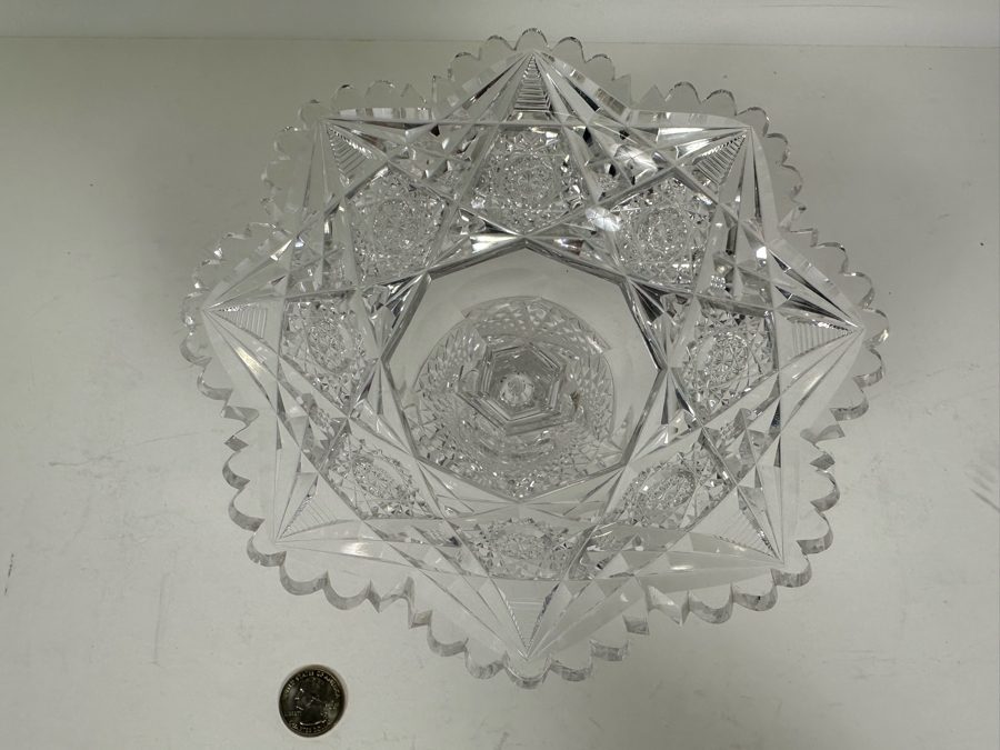 Vintage Cut Crystal Footed Dish 7W X 5H [Photo 6]