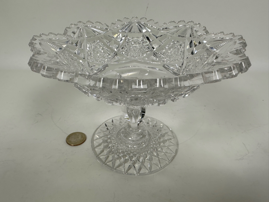 Vintage Cut Crystal Footed Dish 7W X 5H [Photo 4]