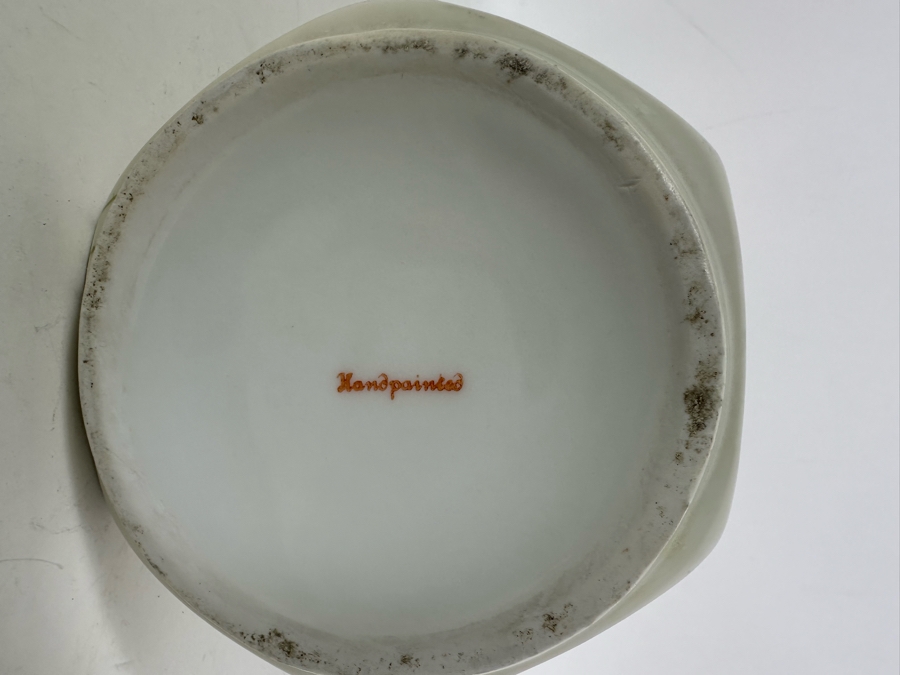 Hand Painted Pitcher With Roses Signed Pasteur 7.5H [Photo 9]