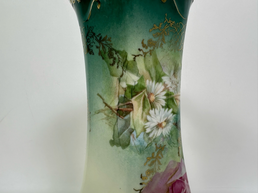 R.S. Prussia Hand Painted Chocolate Pot 11.5H [Photo 6]