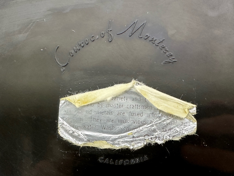 Couroc Of Monterey California Inlaid Roadrunner Tray 10.5R [Photo 5]