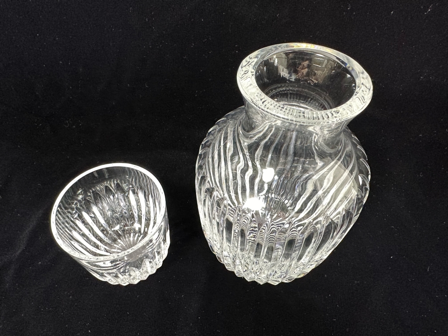 Vintage Crystal Bedside Carafe & Tumbler 7.5H [Photo 3]