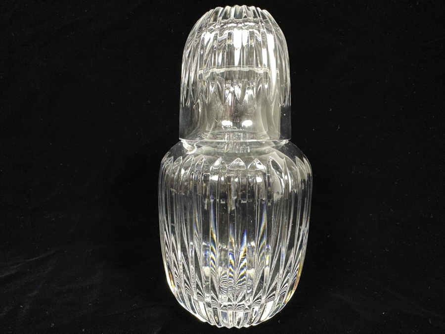 Vintage Crystal Bedside Carafe & Tumbler 7.5H [Photo 1]