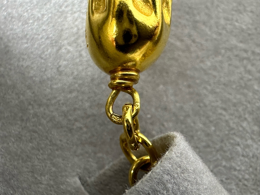 Lalique Muguet Sterling Silver Gilt 3 Strand Crystal Lilly Of The Valley Choker Necklace With Original Box [Photo 5]